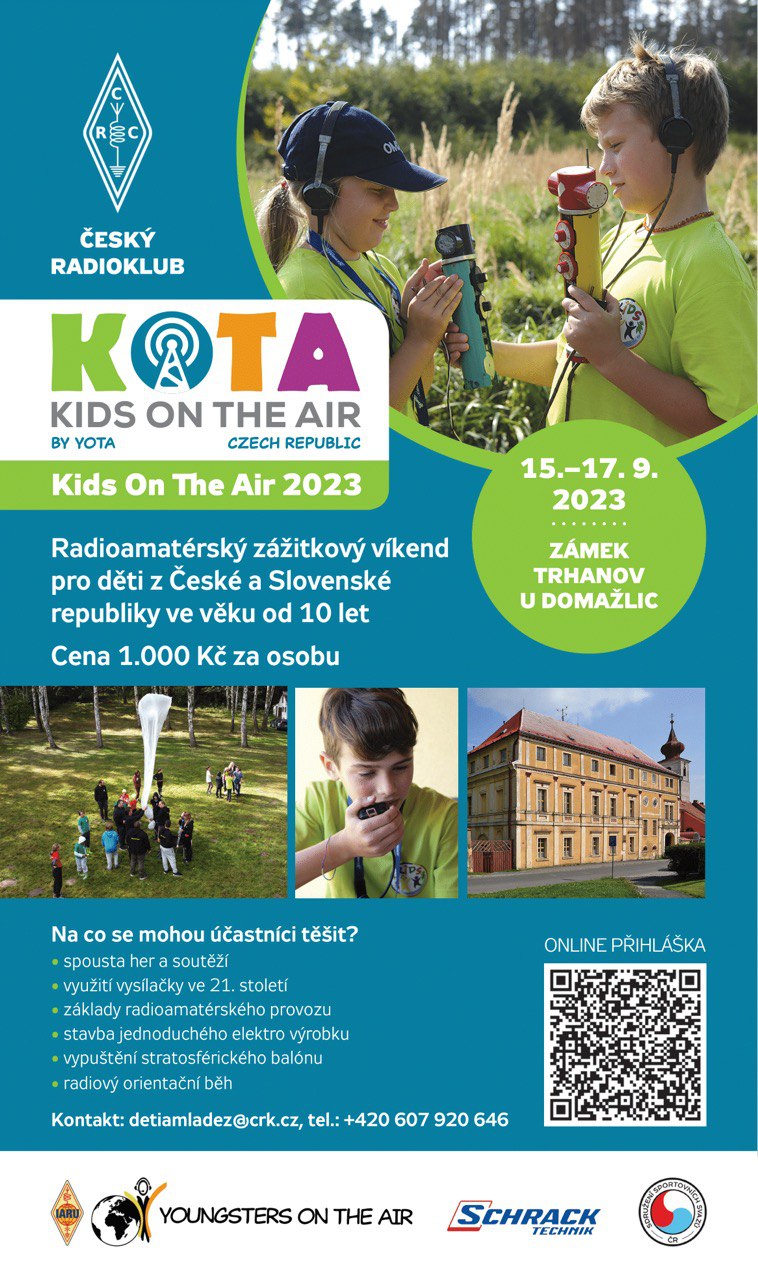 KOTA – Kids On The Air Czechia 2023